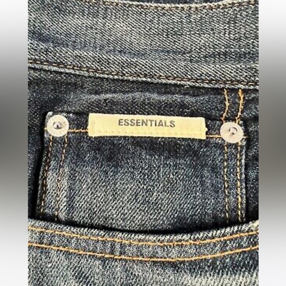 COPY - NEW W O T 🚨 Fear of god zipper ankle distressed by hand Japanese selvedge - Picture 15 of 17